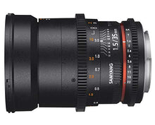 Load image into Gallery viewer, Samyang Cine SYCV35-S 35mm T1.5 Aspherical Wide Angle Cine Lens for Sony Alpha VDSLR
