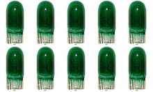 Load image into Gallery viewer, CEC Industries #555G (Green) Bulbs, 6.3 V, 1.575 W, W2.1x9.5d Base, T-3.25 shape (Box of 10)
