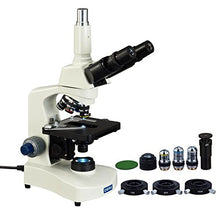Load image into Gallery viewer, OMAX 40X-2000X Trinocular Phase Contrast Compound Microscope with Interchangable Phase Contrast Kit and Reversed Nosepiece
