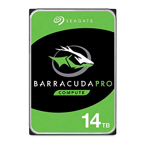 Seagate BarraCuda Pro 14TB Internal Hard Drive Performance HDD  3.5 Inch SATA 6 Gb/s 7200 RPM 256MB Cache for Computer Desktop PC, Data Recovery (ST14000DM001)