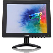 Load image into Gallery viewer, TPEKKA 10&quot; Inch Security CCTV Monitor HD IPS 1024x768 Portable Mini TFT LCD Monitor BNC HDMI VGA AV Input for Computer PC FPV Screen DVR CCTV Cam Home Office Surveillance Raspberry Pi Gaming Display
