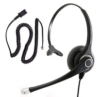 Phone Headset Compatible with Cisco 7970, 7971, 7975, 7985 - Sound Emphasis Pro Noise Cancel Mic Monaural Headset + RJ9 Phone Headset Adapter