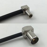 12 inch RG188 MS147 ANGLE MALE to DVB Pal Male Angle Pigtail Jumper RF coaxial cable 50ohm Quick USA Shipping