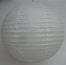 Load image into Gallery viewer, 12 Chinese Japanese White Paper Lanterns 12&quot;

