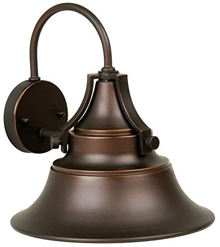 Craftmade Lighting Z4414-OBG Union - Outdoor Large One Light Wall Sconce, Oiled Bronze Gilded Finish