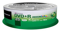 Sony 25DPR47PP DVD+R Recordable and Ink-Jet Printable (25 Disc Spindle)