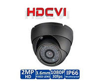 Load image into Gallery viewer, Ezdiyworld- HD-CVI Dome Security Camera - 2MP, 3.6mm Fixed Lens, 1/2.8 CMOS, Digital WDR, IR to 70ft Gray Color
