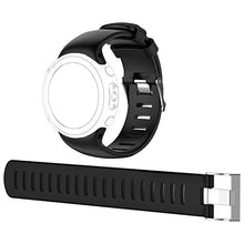 Load image into Gallery viewer, Waekethy Watch Band for Suunto D4 / D4i, Soft Silicone Strap Sport Wristband Replacement Band Compatible with Suunto D4 / D4i Novo (Black)
