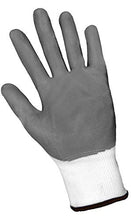 Load image into Gallery viewer, Global Glove 550E Gripster Economy Ultra Light Nitrile Glove with Knit Wrist Liner, Work, Extra Large, Gray/White (Case of 72)
