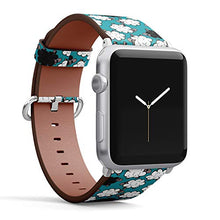Load image into Gallery viewer, Compatible with Small Apple Watch 38mm, 40mm, 41mm (All Series) Leather Watch Wrist Band Strap Bracelet with Adapters (Sheep)
