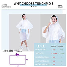 Load image into Gallery viewer, Disposable Rain Ponchos for Adults (6 Pack) 50% Thicker Emergency Ponchos-White
