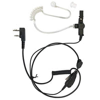PROMAXPOWER Single Wire Security & Surveillance Clear Acoustic Tube Earpiece Headset with PTT Button Mic for Kenwood, Baofeng & Retevis Radios H-777, BF-888s, UV-5R, UV-82, RT22, TK-2100