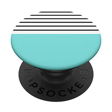 Load image into Gallery viewer, Stripe Grip Mint - Mint Stripes Minimal Grip PopSockets PopGrip: Swappable Grip for Phones &amp; Tablets
