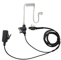 Two Wire Surveillance Headset with Push to Talk for Icom F3001 F4001 F4011 F3011 F14 F24 F21