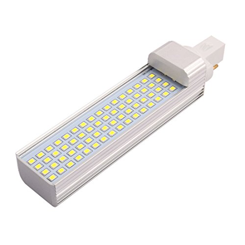 Aexit AC85-265V 13W Lighting fixtures and controls G23 6000K LED Horizontal 2P Connection Light Tube Transparent Cover