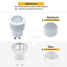 Load image into Gallery viewer, 3W GU10 LED Light Bulbs (6 Pack) 35W Halogen Replacement 3000K Warm White Non-dimmable 120V MR11 GU10 Base for Recessed Lighting, Track Lighting, Spotlight
