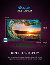 Load image into Gallery viewer, HP Pavilion 22cwa 21.5-Inch Full HD 1080p IPS LED Monitor, Tilt, VGA and HDMI (T4Q59AA) - Black
