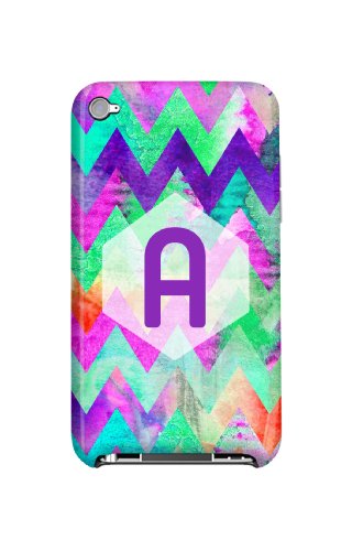 Uncommon LLC Deflector Hard Case for iPod touch 4 (Seafoam Crayon Monogram A)
