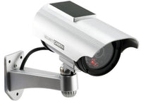 Cop Security 15-CDM19 Solar Powered Fake Dummy Security Camera, Silver