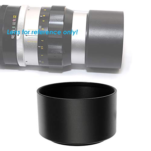 Fotasy 49mm Telephoto Lens Hood, 49mm Lens Hood for 90mm/105/135mm/150mm/200mm Telephoto Lenses, 49mm Tele Screw-in Lens Hood