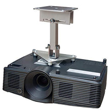 Load image into Gallery viewer, PCMD, LLC. Projector Ceiling Mount Compatible with Vivitek D820MS D825ES D825EX D825MS D825MX D835 with Lateral Shift Coupling (8-Inch Extension)

