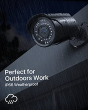 Load image into Gallery viewer, ZOSI H.265+2MP Security POE Camera, 1920x1080, 120ft Night Vision, 3.6mm Lens, IP67 Weatherproof Indoor Outdoor IP Camera 1080p (Only work with ZOSI PoE NVR,Model: 1AR-08EM-00/10/20-US)
