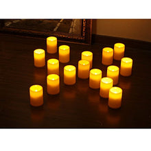 Load image into Gallery viewer, ELEOPTION Indoor/Outdoor Flameless Resin Pillar led Candle with 4 &amp; 8 Hour Timer for Wedding Holidays Christmas (3)
