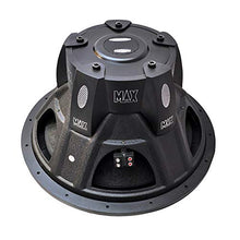 Load image into Gallery viewer, Lanzar 15in Car Subwoofer Speaker - Black Non-Pressed Paper Cone, Stamped Steel Basket, Dual 4 Ohm Impedance, 2000 Watt Power and Foam Edge Suspension for Vehicle Audio Stereo Sound System - MAXP154D
