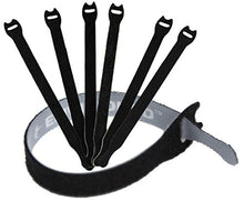 Load image into Gallery viewer, Reusable Cable Ties 1/2&quot; x 8&quot; for Cable Management and Organizing Cords - 60 Pack (Black)
