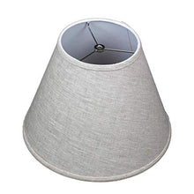 Load image into Gallery viewer, FenchelShades.com Lampshade 7&quot; Top Diameter x 14&quot; Bottom Diameter x 11&quot; Slant Height with Washer (Spider) Attachment for Lamps with a Harp (Designer Linen Oatmeal)
