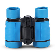 Load image into Gallery viewer, Dilwe Child Binocular, 3 Colors 4 Times Blue Coated Telescope Binoculars with Lanyard and Storage Bag for Kids Outdoor Hunting Birdwatching Travelling Climbing(Blue)
