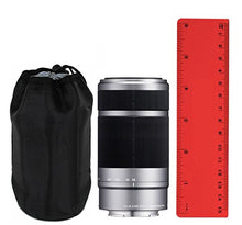 Load image into Gallery viewer, Sony SEL55210 55-210mm F4.5-6.3 (4.5&quot;) Prototypical Lens Case + Lens Cleaning Cloth
