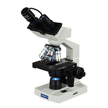 Load image into Gallery viewer, OMAX 40X-1000X Digital Lab LED Binocular Compound Microscope with Double Layer Mechanical Stage and USB Digital Camera
