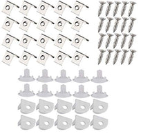 Load image into Gallery viewer, 20PCS Metal Mounting Clips and End Caps with Screws for StarlandLed V Shape LED Aluminum Channel (For Asin&quot;B01LL3S006&quot;&quot;B01MCX0N15&quot;&quot;B01MXERWHZ&quot;)
