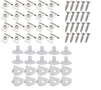 20PCS Metal Mounting Clips and End Caps with Screws for StarlandLed V Shape LED Aluminum Channel (For Asin