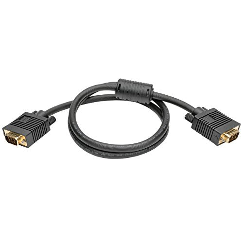 Tripp Lite P502-003 3ft VGA Monitor Cable High Resolution with RGB Coax HD15 M/M 3' (P502-003)