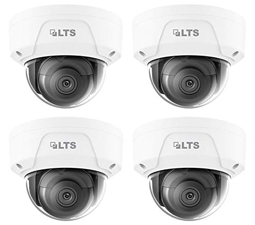 (4 Pack) LTS-CMIP7342W-28M Network IP67 IK10 HD 4MP 2.8mm Wide Angle Dome IP Cam