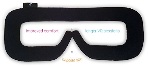 VR Face Pad Replacement Foam Cushion - Compatible with Samsung Gear VR - Machine Washable - Virtual Reality Headset Replacement Padding - Microfleece
