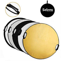 Selens 32 in (80cm) 5-in-1 Round Reflector with Handle for Photography Photo Studio Lighting & Outdoor Lighting