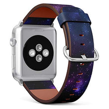 Load image into Gallery viewer, S-Type iWatch Leather Strap Printing Wristbands for Apple Watch 4/3/2/1 Sport Series (42mm) - Nebula Galaxy
