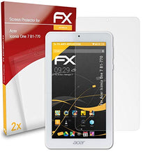 Load image into Gallery viewer, atFoliX Screen Protector Compatible with Acer Iconia One 7 B1-770 Screen Protection Film, Anti-Reflective and Shock-Absorbing FX Protector Film (2X)
