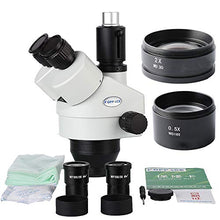 Load image into Gallery viewer, KOPPACE 3.5X-90X WF10x Eyepieces,Trinocular Stereo Microscope Lens,23.2mm Electronic Eyepiece,Trinocular Stereo Zoom Microscope,Includes 0.5X and 2.0X Barlow Lens
