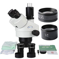 KOPPACE 3.5X-90X WF10x Eyepieces,Trinocular Stereo Microscope Lens,23.2mm Electronic Eyepiece,Trinocular Stereo Zoom Microscope,Includes 0.5X and 2.0X Barlow Lens