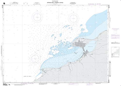 NGA Chart 28170-Approaches to Puerto Cortes