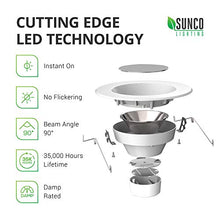 Load image into Gallery viewer, Sunco Lighting 12 Pack 5/6 Inch LED Recessed Downlight, Smooth Trim, Dimmable, 13W=75W, 965 LM, 5000K Daylight, Damp Rated, Simple Retrofit Installation - UL + Energy Star
