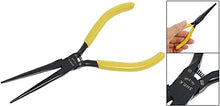 Load image into Gallery viewer, uxcell Plastic Handle Long Nose Internal Circlip Plier, Yellow
