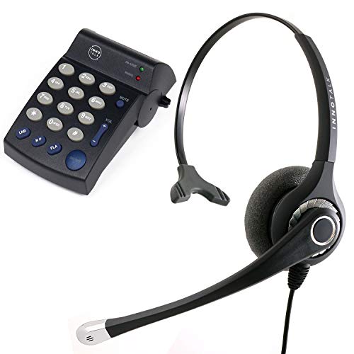 Headset Telephone System - Sound Enhanced Monaural Phone Headset + Headset Telephone for Call Center