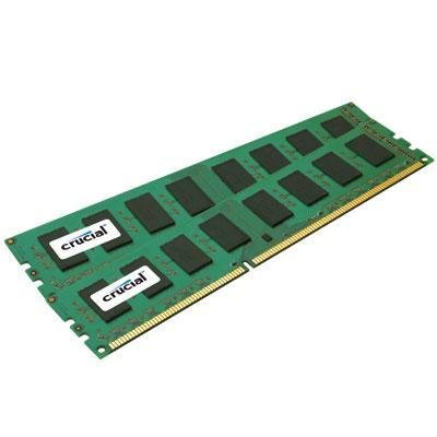 Crucial 4GB Kit (2GBx2) DDR3 1333 MT/s (PC3-10600) CL9 Unbuffered UDIMM 240-Pin Desktop Memory Modules CT2CP25664BA1339