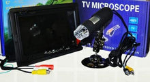 Load image into Gallery viewer, GOWE Digital AV Microscope With 7inch LCD/Moniter, High Resolution Electron Microscope
