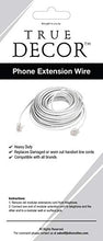 Load image into Gallery viewer, 15&#39; Feet Telephone Extension Cord Cable Line Wire, White RJ-11 by True Decor

